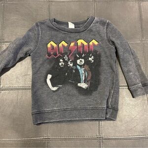 AC/DC Kids Charcoal Graphic Sweatshirt